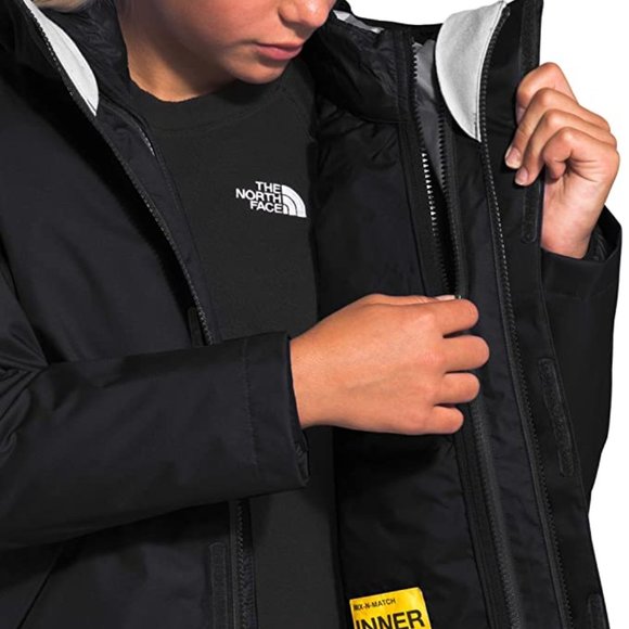 🆕 The North Face Girls' Mix-N-Match Triclimate Shell Jkt, XS and SM, TNF Black - Picture 4 of 16